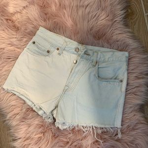 Levi Two-Tone Denim Shorts